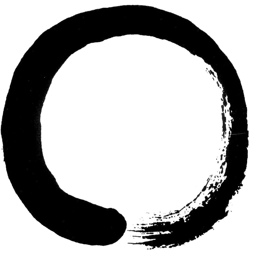 Zen Enso Brushstroke Circle PNG Image