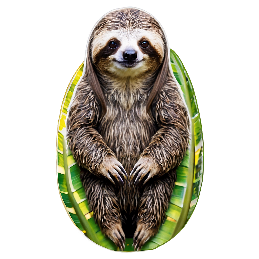 Zen Sloth Png 06112024 PNG Image