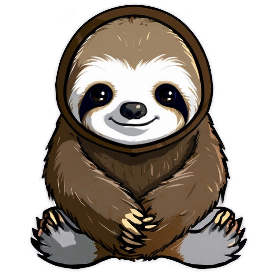 Zen Sloth Png Kal89 PNG Image