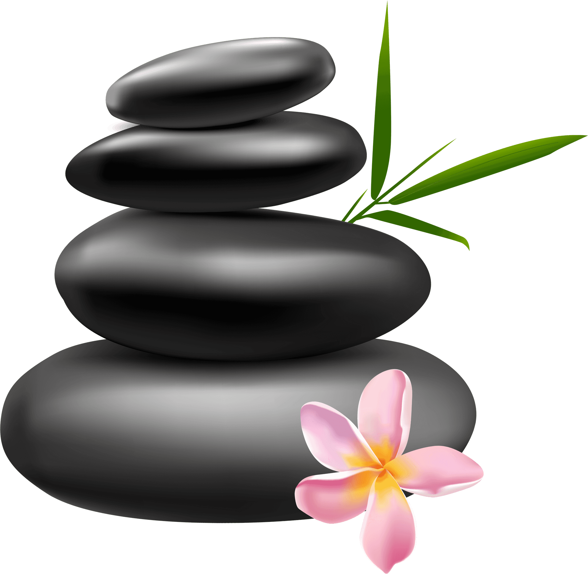 Zen Spa Stonesand Flower PNG Image