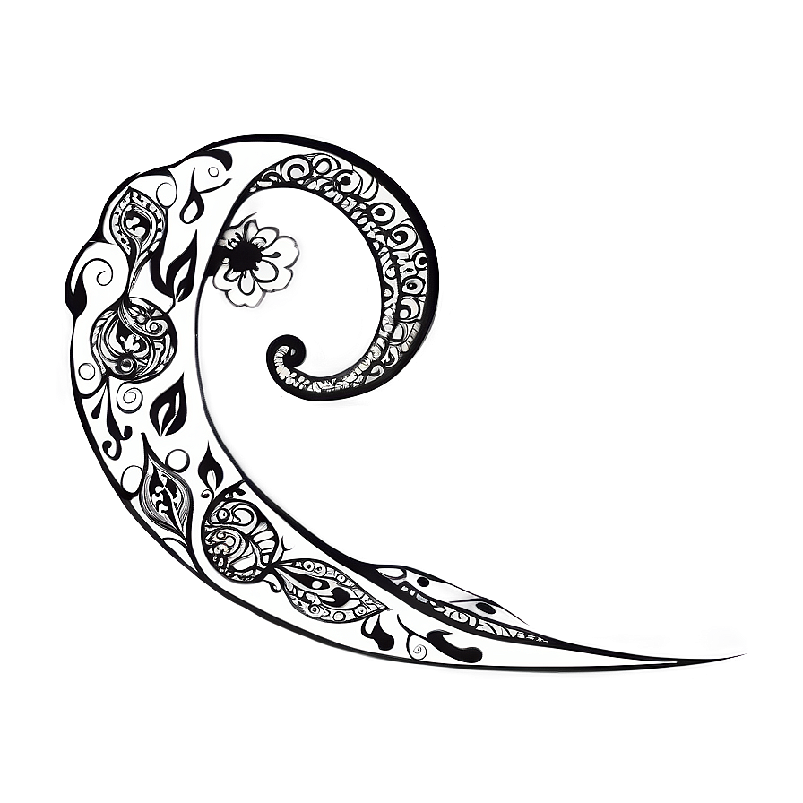 Zentangle Flourish Doodle Png 80 PNG Image