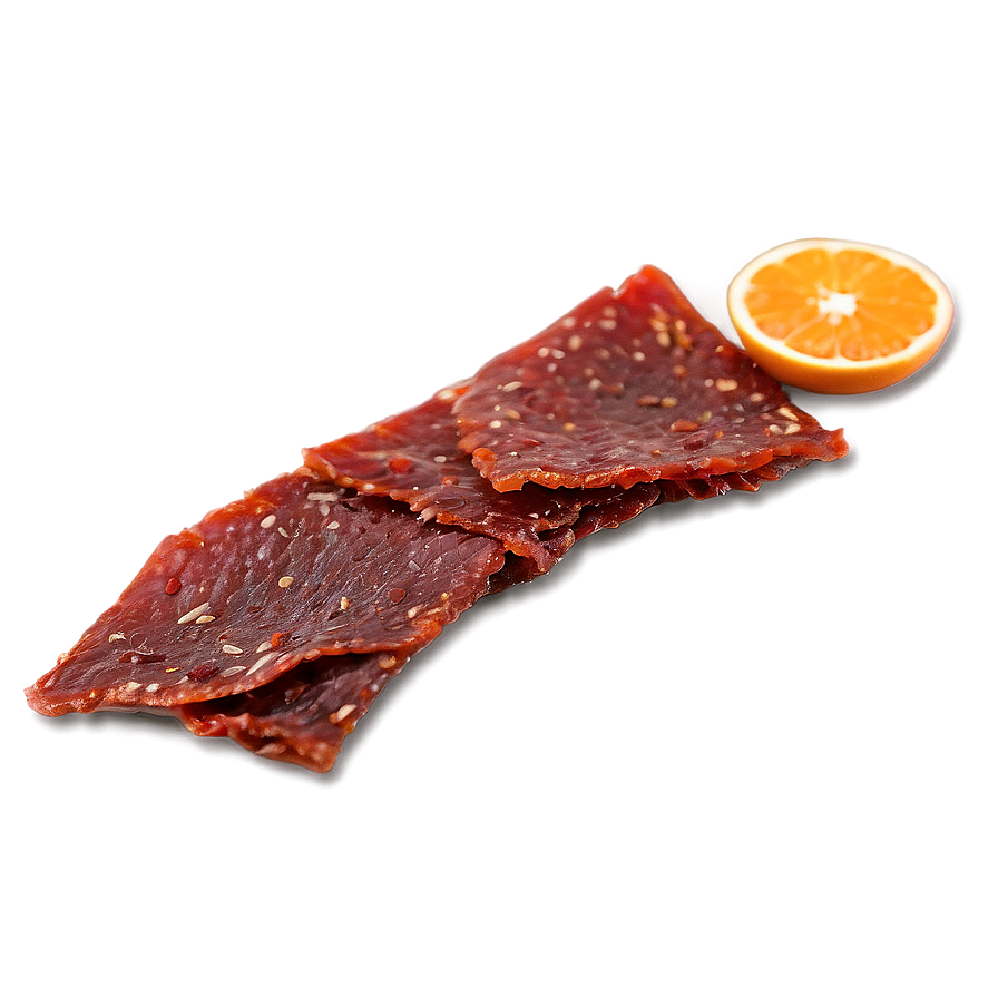 Zesty Orange Beef Jerky Png Tah69 PNG Image