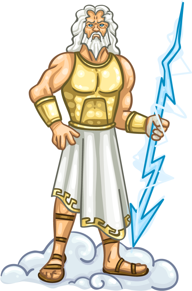 Zeus Greek God Illustration PNG Image