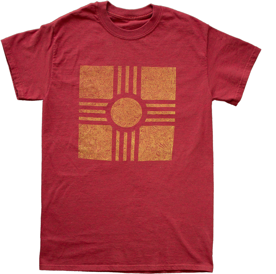 Zia Symbolon Red T Shirt PNG Image