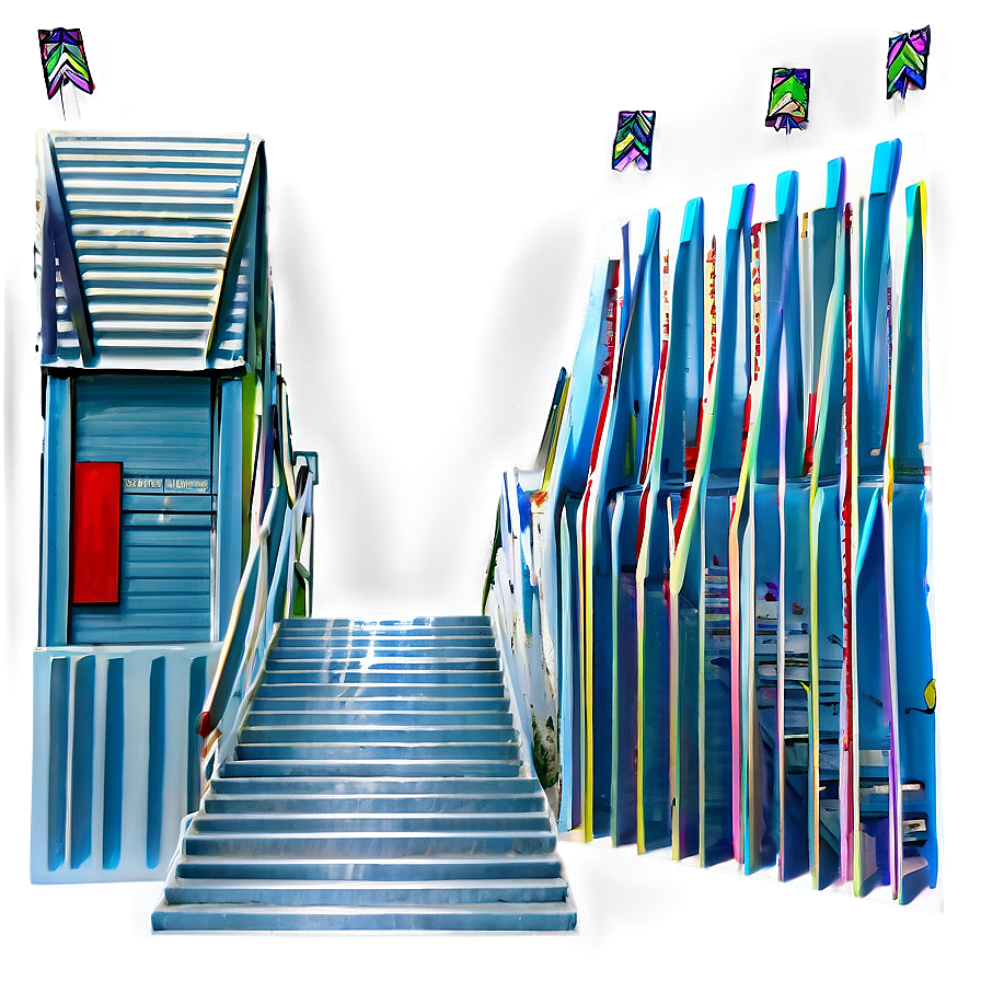 Zigzag Staircase Png Qwb PNG Image