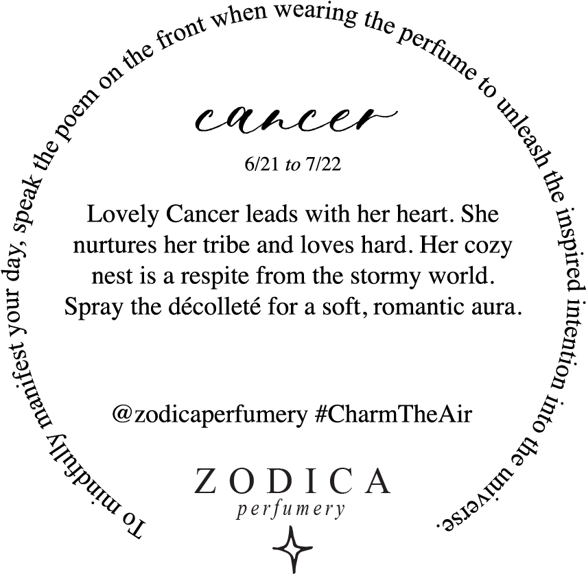 Zodiac Perfumery Cancer Description PNG Image