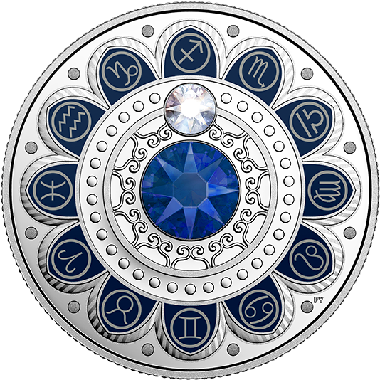 Zodiac Wheel Astrological Symbols Design PNG Image