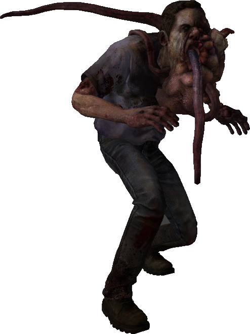 Zombie_ Creature_with_ Tongue_ Tentacle PNG Image