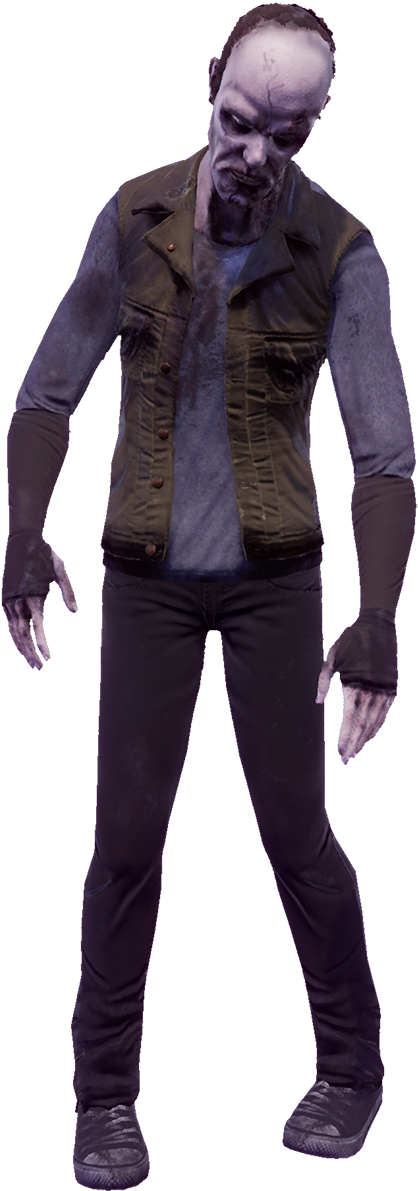 Zombie Figure Standing PNG Image