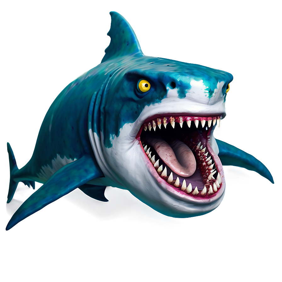 Zombie Shark Cartoon Png 06262024 PNG Image