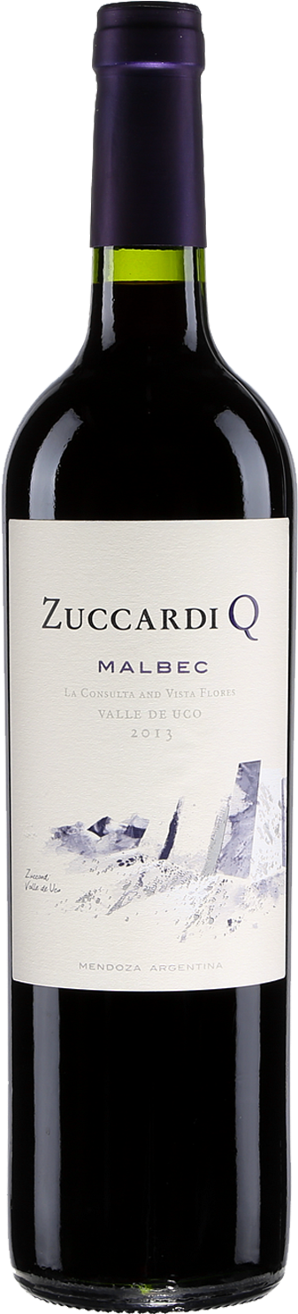 Zuccardi Q Malbec Wine Bottle2013 PNG Image