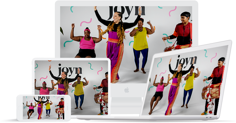 Zumba Dance Workout Multi Device Display PNG Image