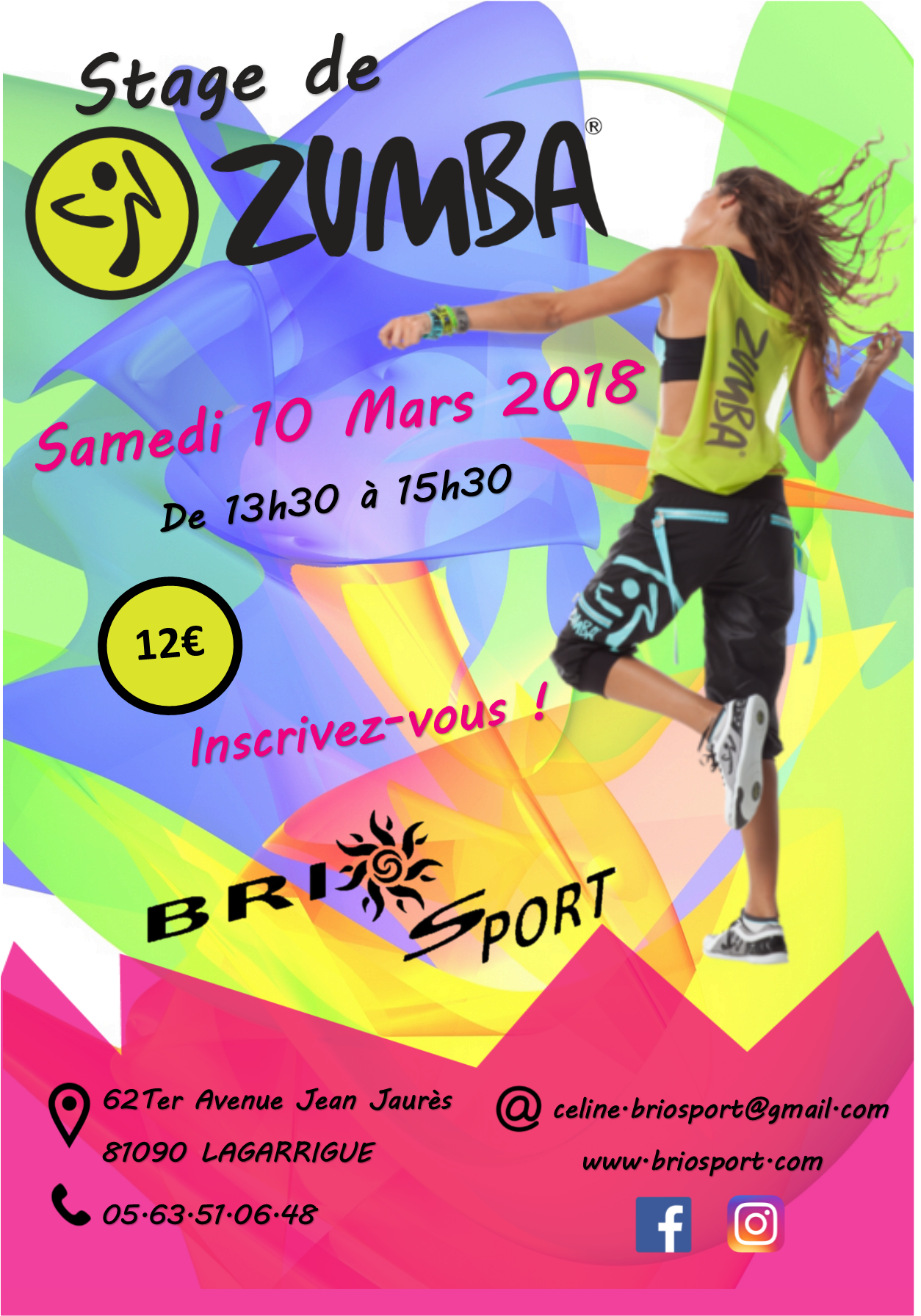 Zumba Dance Workshop Flyer2018 PNG Image