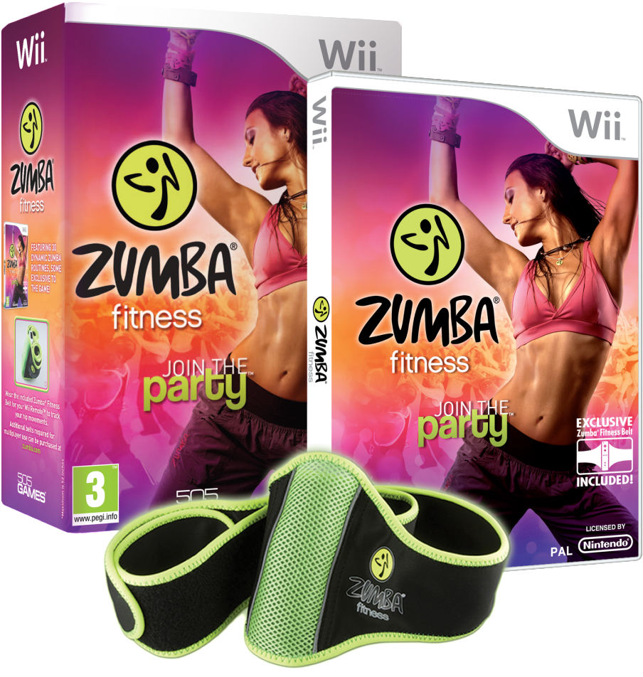 Zumba Fitness Wii Gameand Accessories PNG Image