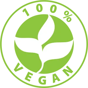 100 Percent Vegan Logo PNG Image