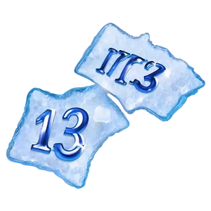 123 In Ice Effect Png Bvx65 PNG Image