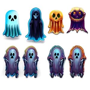 16 Bit Ghosts And Ghouls Png 06252024 PNG Image