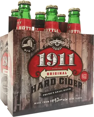 1911 Original Hard Cider Pack PNG Image