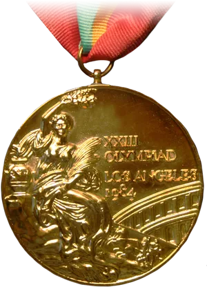 1984 Los Angeles Olympic Gold Medal PNG Image