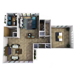 2 Bedroom Floor Plan Png 06262024 PNG Image