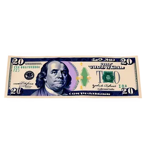 20 Dollar Bill B PNG Image