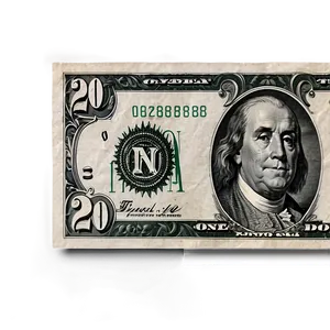 20 Dollar Bill Macro Shot Png 89 PNG Image