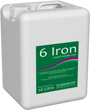 20 Litre Liquid Soluble Iron Container PNG Image