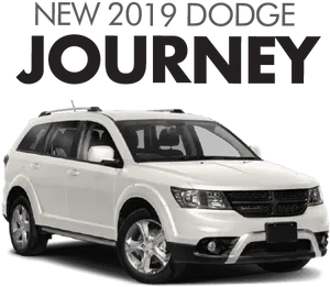 2019 Dodge Journey White S U V PNG Image