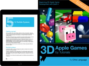 3 D Apple Game Development Book Cover PNG Image