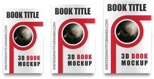 3 D Book Mockup Designs PNG Image