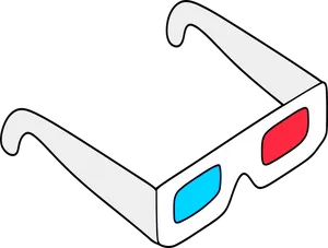 3 D Cinema Glasses Vector PNG
