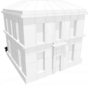 3 D Model Apartment Building Exterior PNG