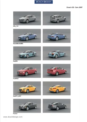 3 D Model Car Collection Dosch Design PNG