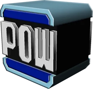 3 D P O W Graphic Icon PNG Image