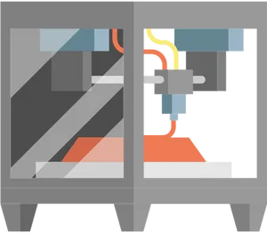 3 D Printing Process Illustration PNG Image