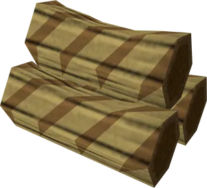 3 D Rendered Logs PNG Image