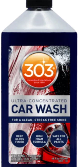 303 Ultra Concentrated Car Wash Bottle PNG Image