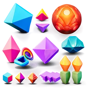 3d Abstract Shapes Visual Png Efv68 PNG Image