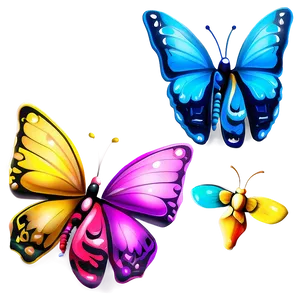 3d Butterfly Graphic Png 06292024 PNG Image