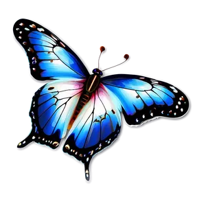 3d Butterfly On Flower Png Ipd PNG Image