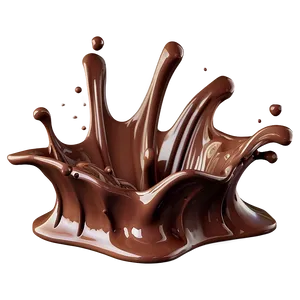 3d Chocolate Splash Png Jvu PNG Image