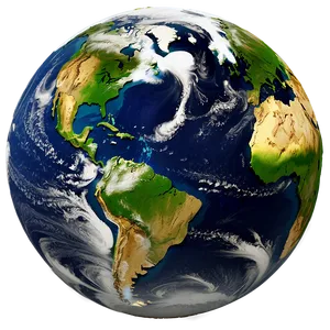 3d Earth With Natural Colors Png 24 PNG Image