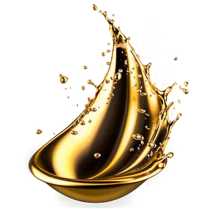 3d Gold Water Splash Png 06282024 PNG Image