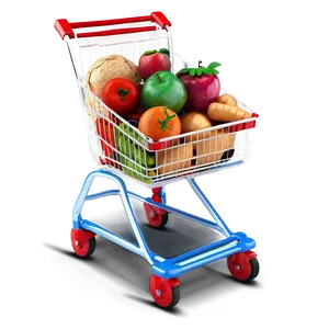 3d Grocery Cart Png Agi79 PNG Image