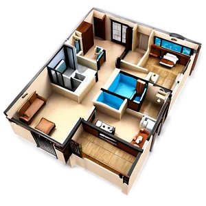 3d House Floor Plan Png 34 PNG Image