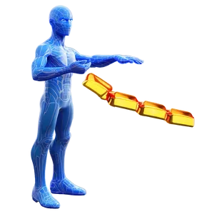 3d Man Action Pose Png Gil PNG Image