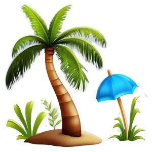 3d Palm Tree Emoji Png Gpl PNG Image