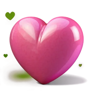 3d Pink Heart Emoji Png Anm66 PNG Image