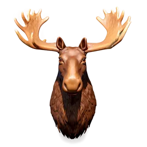 3d Rendered Moose Head Png Uji76 PNG Image