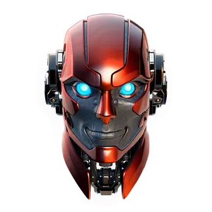 3d Robot Head Model Png Mli14 PNG Image